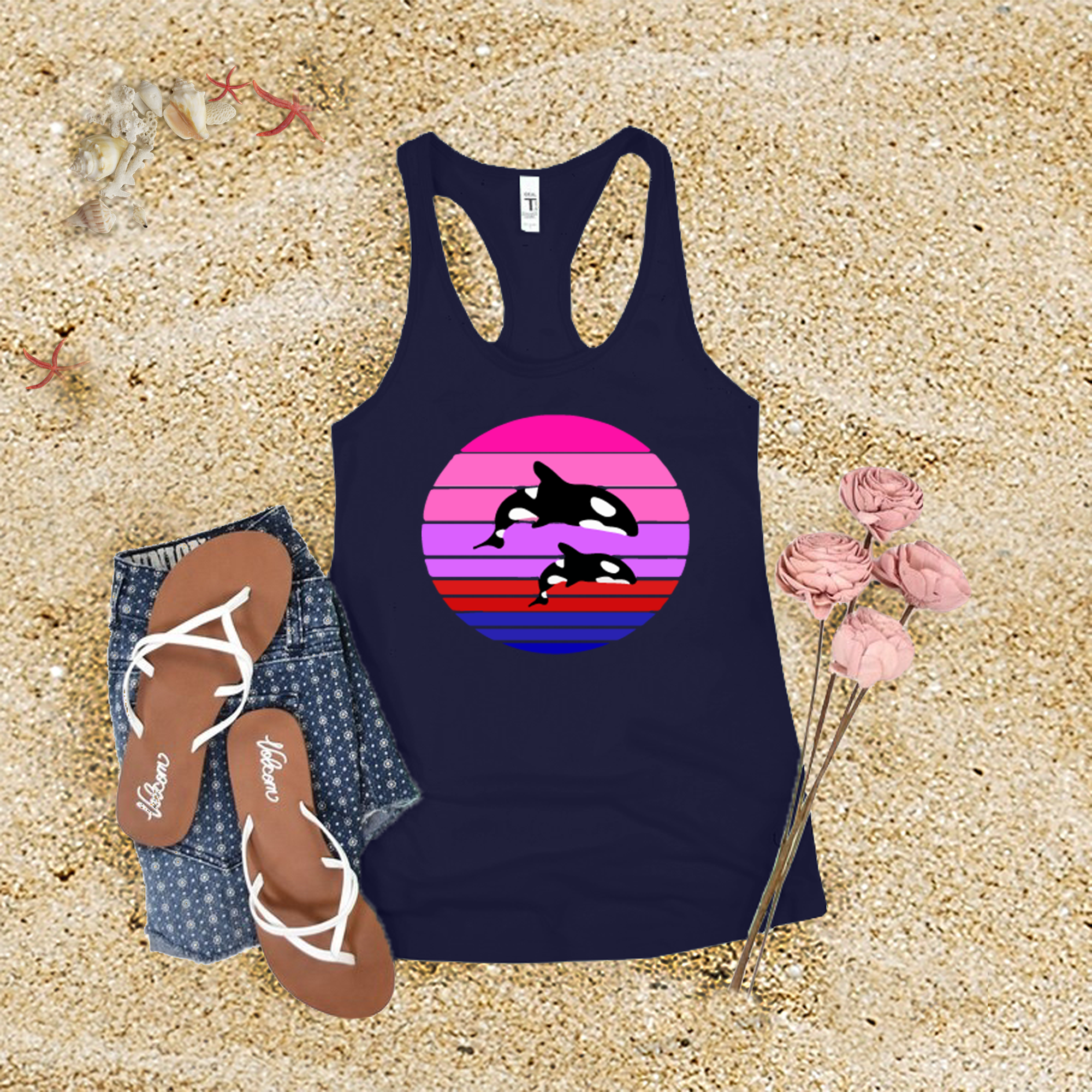 Orca Sunset Tank Top