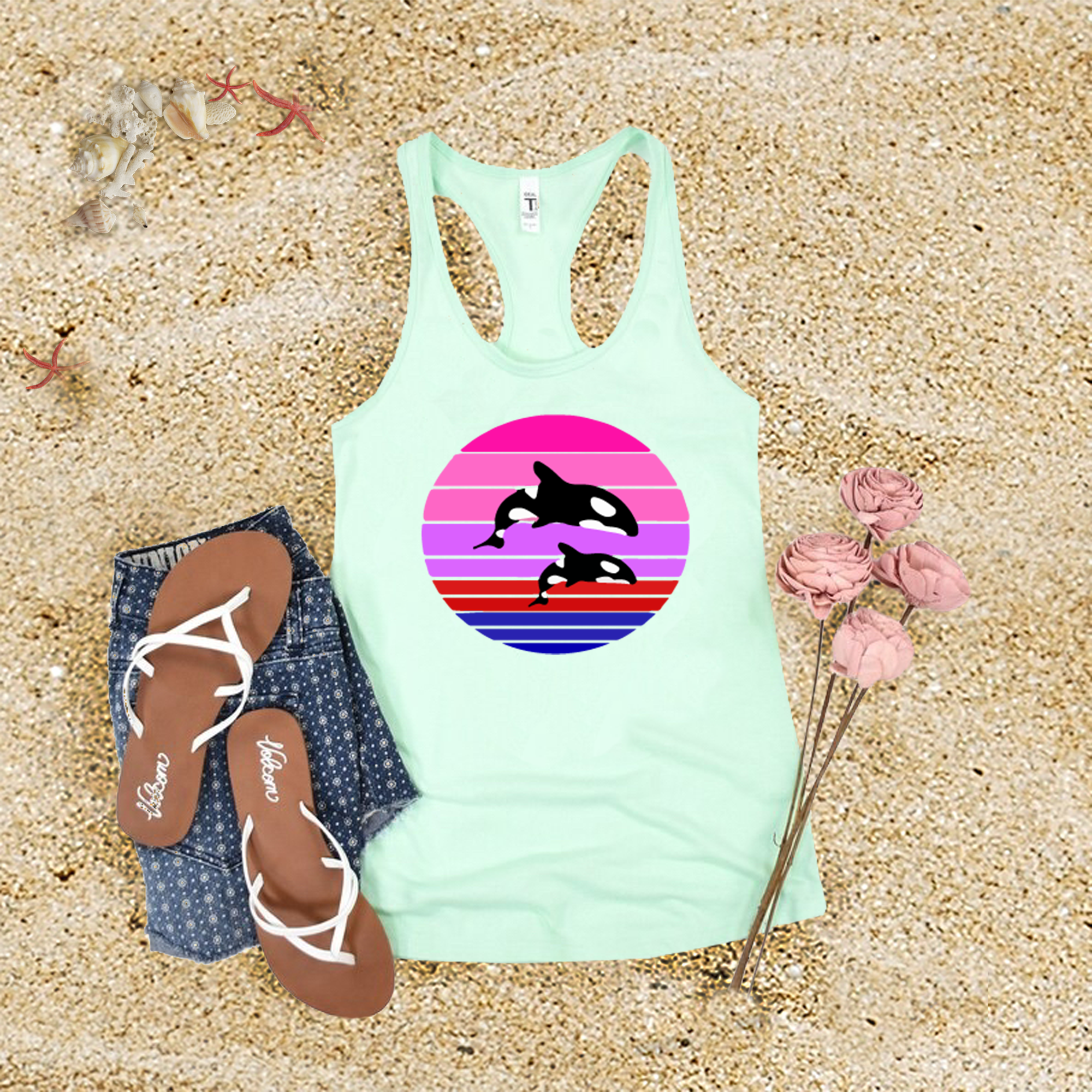 Orca Sunset Tank Top