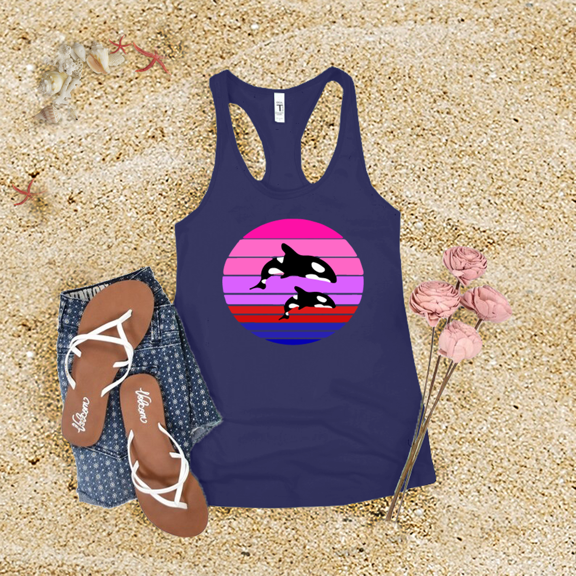 Orca Sunset Tank Top