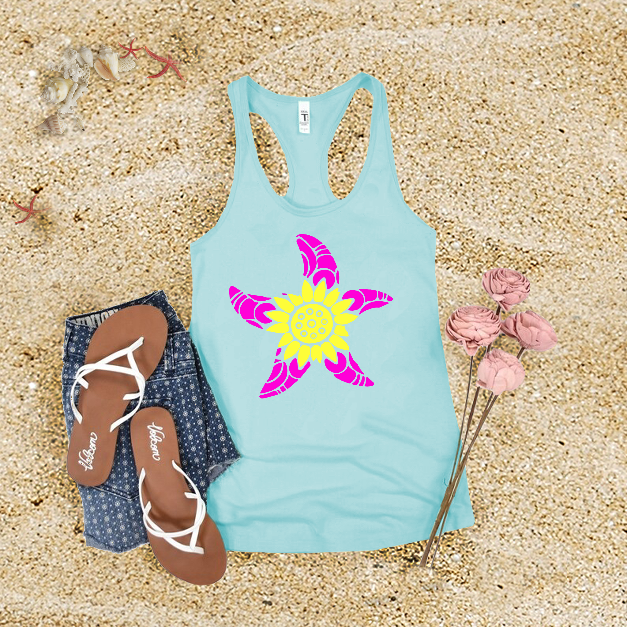 Starfish Flower Tank Top