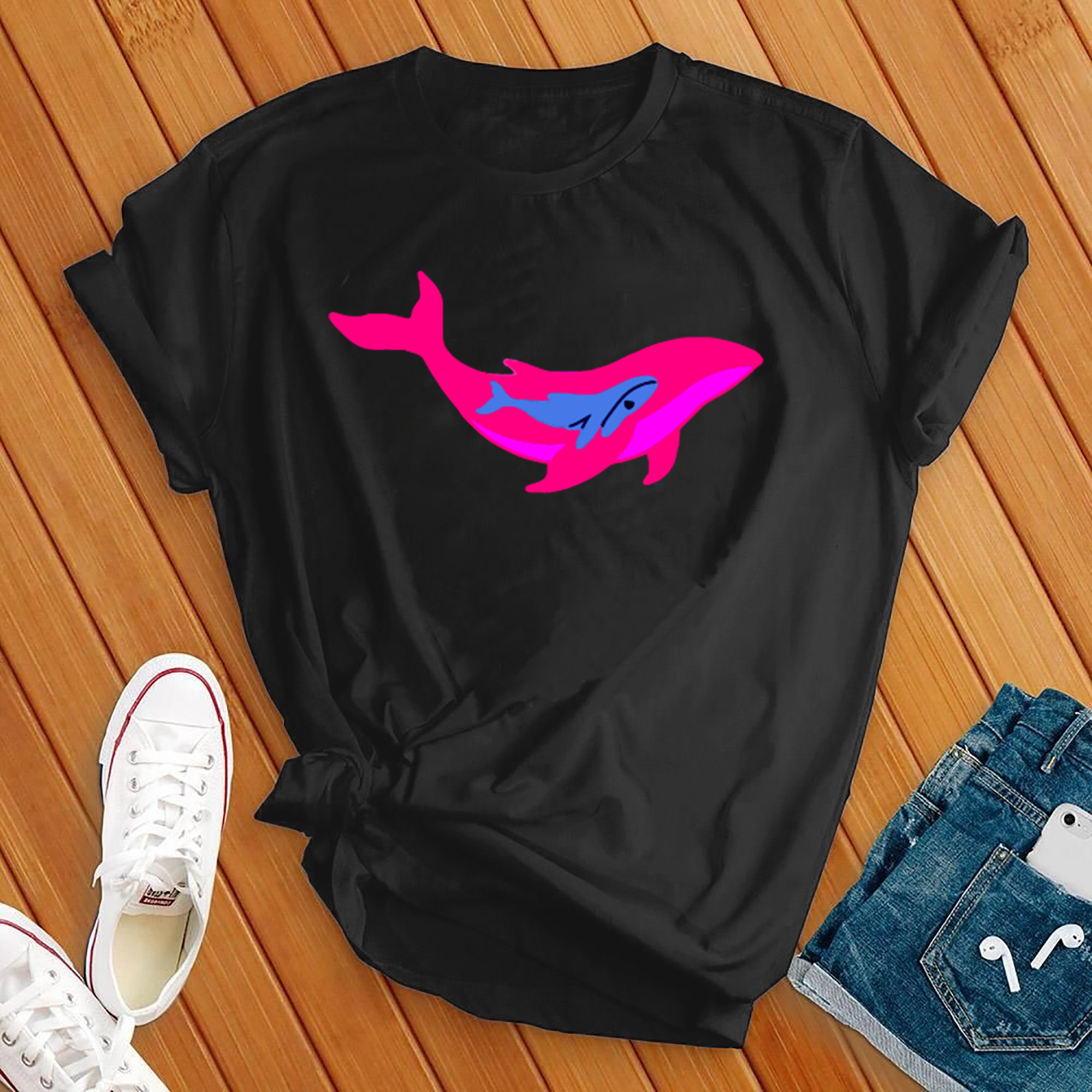 Mama Whale Calf Tee