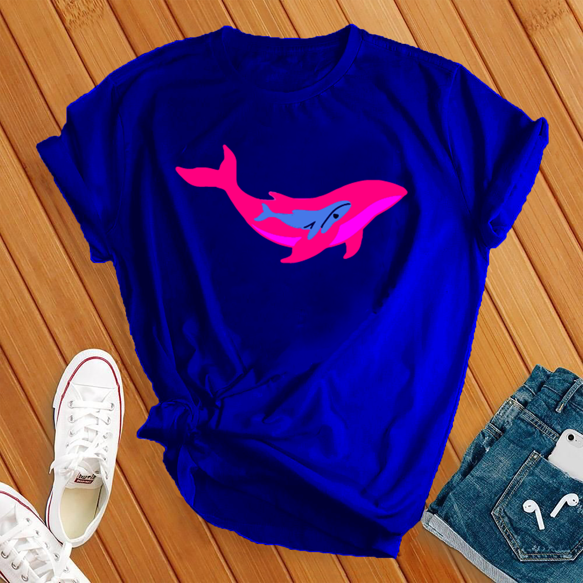 Mama Whale Calf Tee