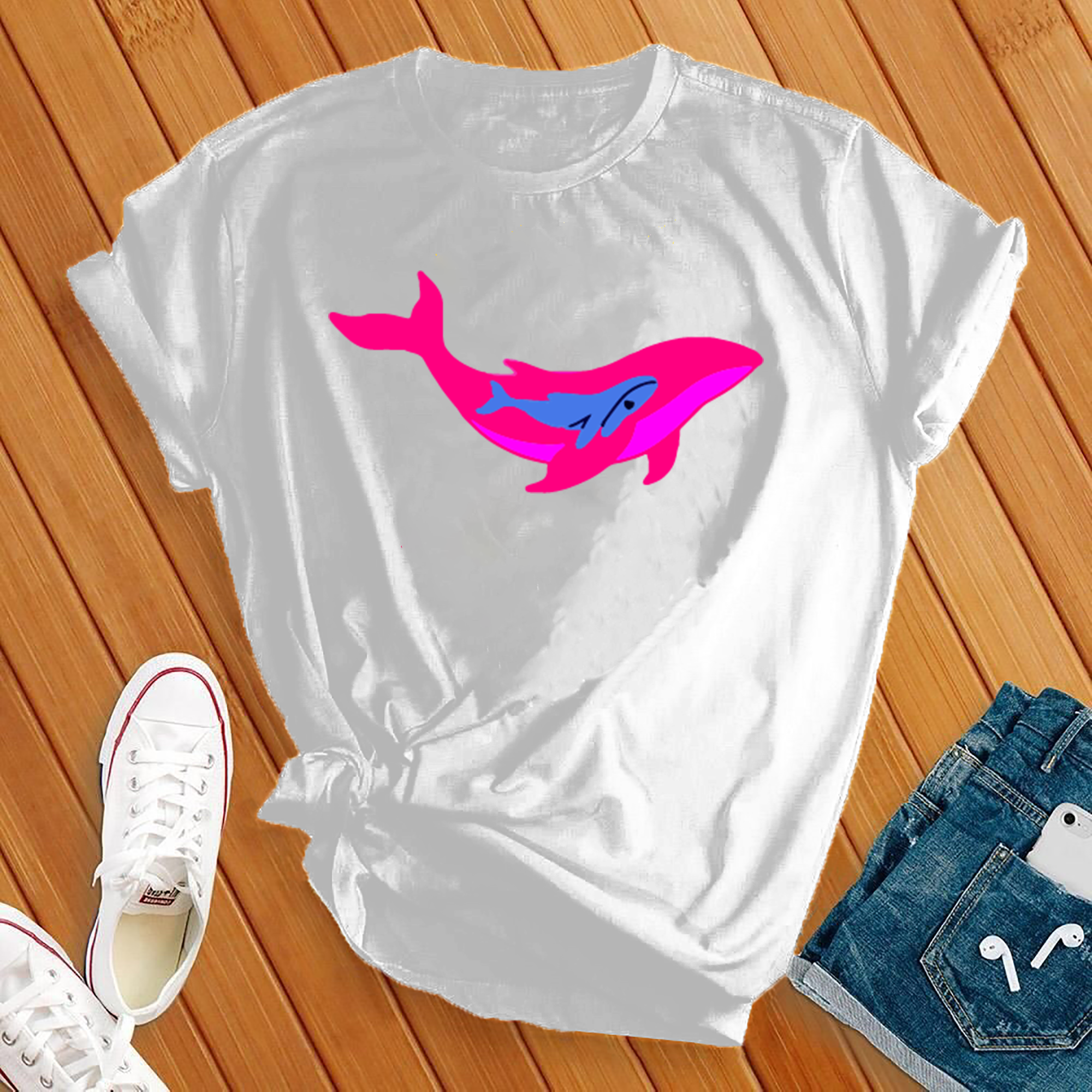 Mama Whale Calf Tee