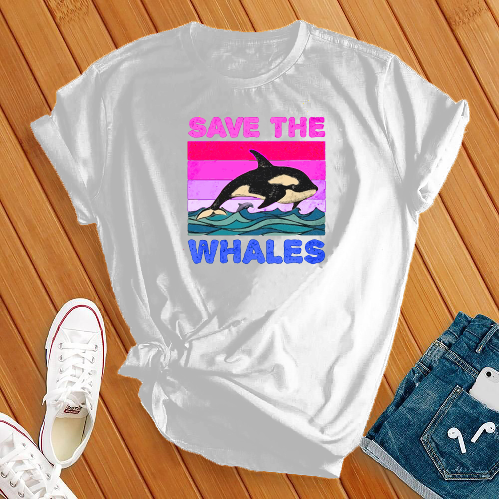 Save The Whales Orca Tee