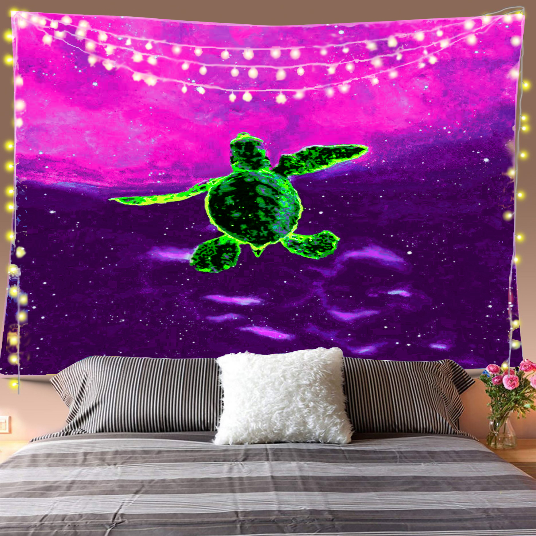 Space Turtle Tapestry