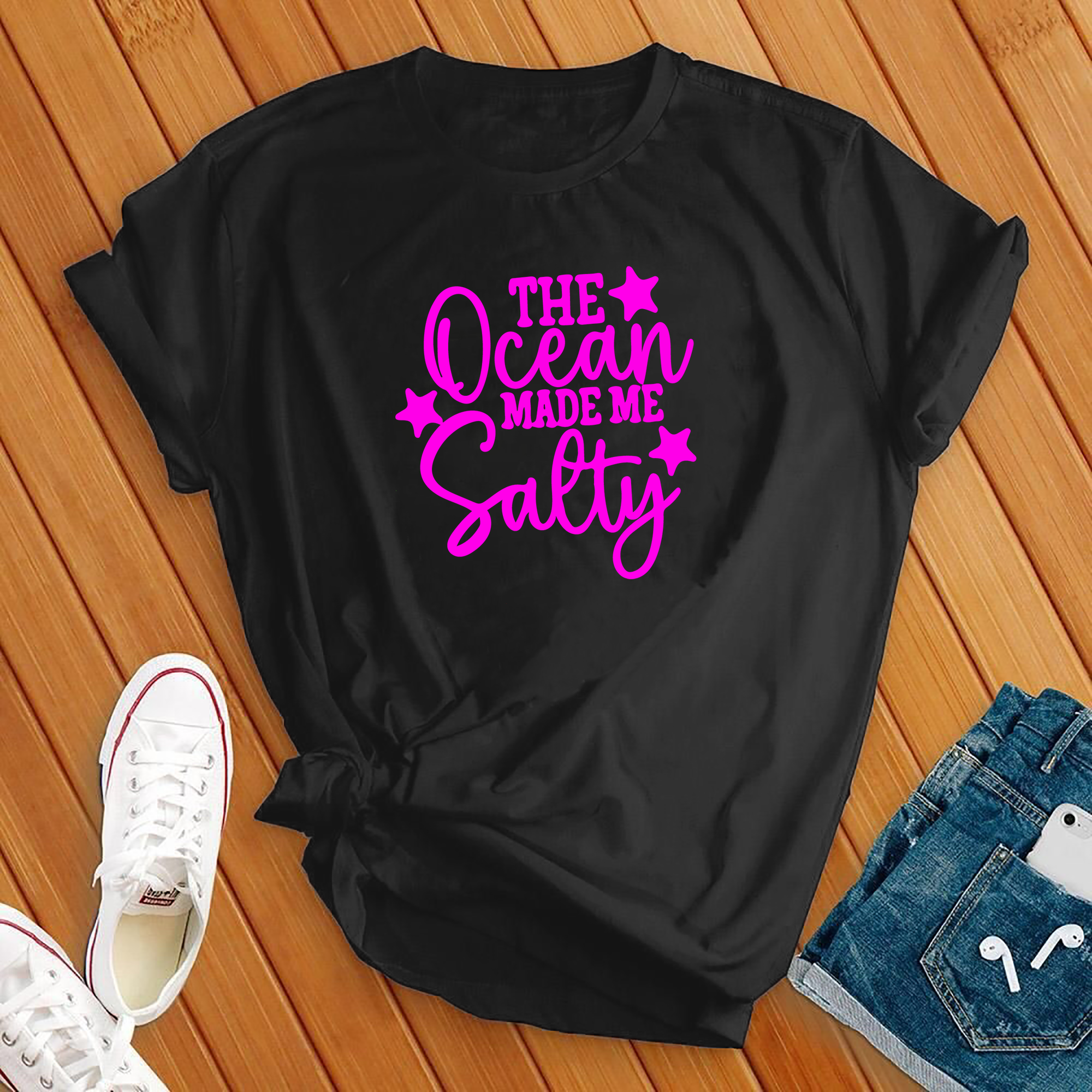 The Ocean Made Me Salty Tee