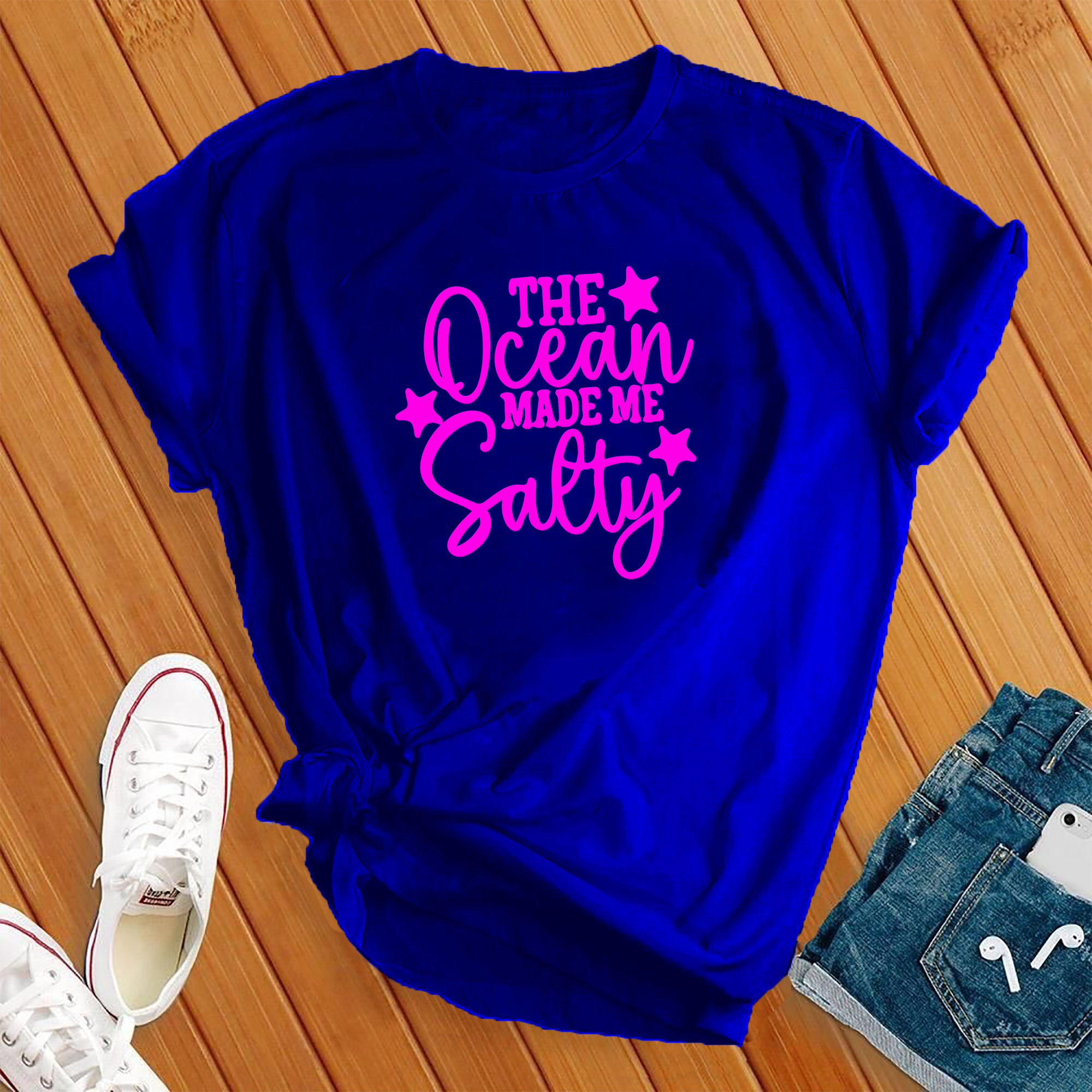 The Ocean Made Me Salty Tee