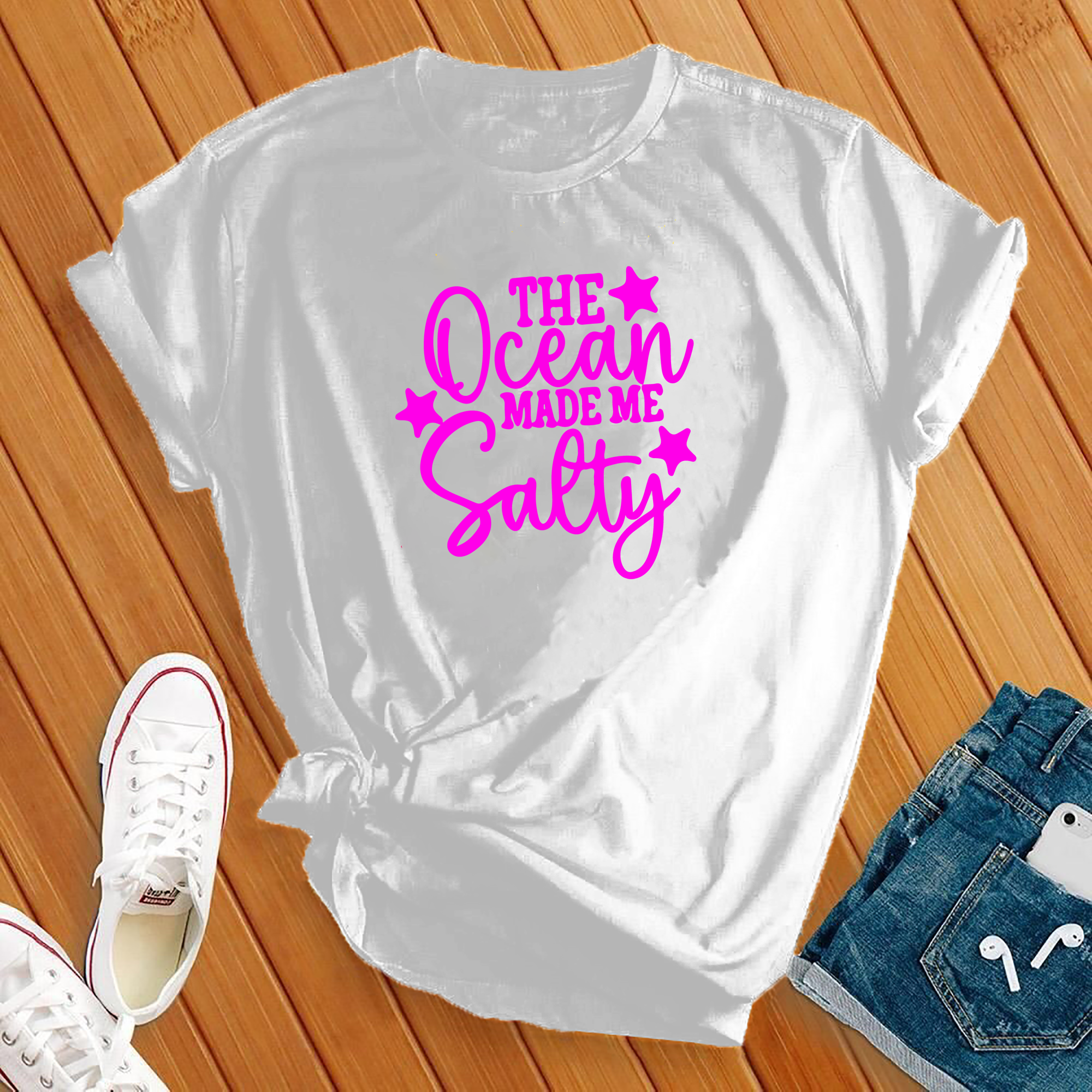 The Ocean Made Me Salty Tee