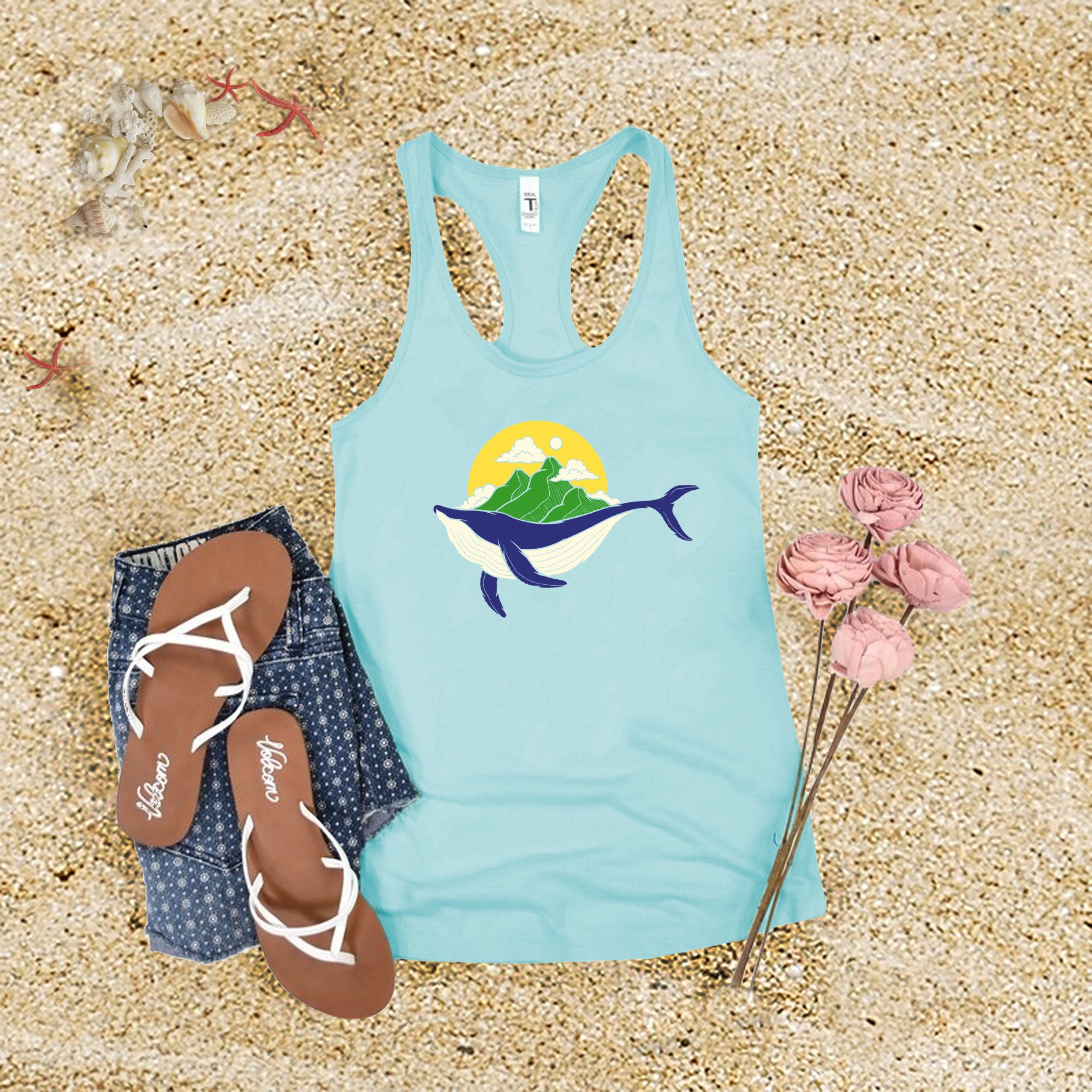 Whale Mountains Tank Top