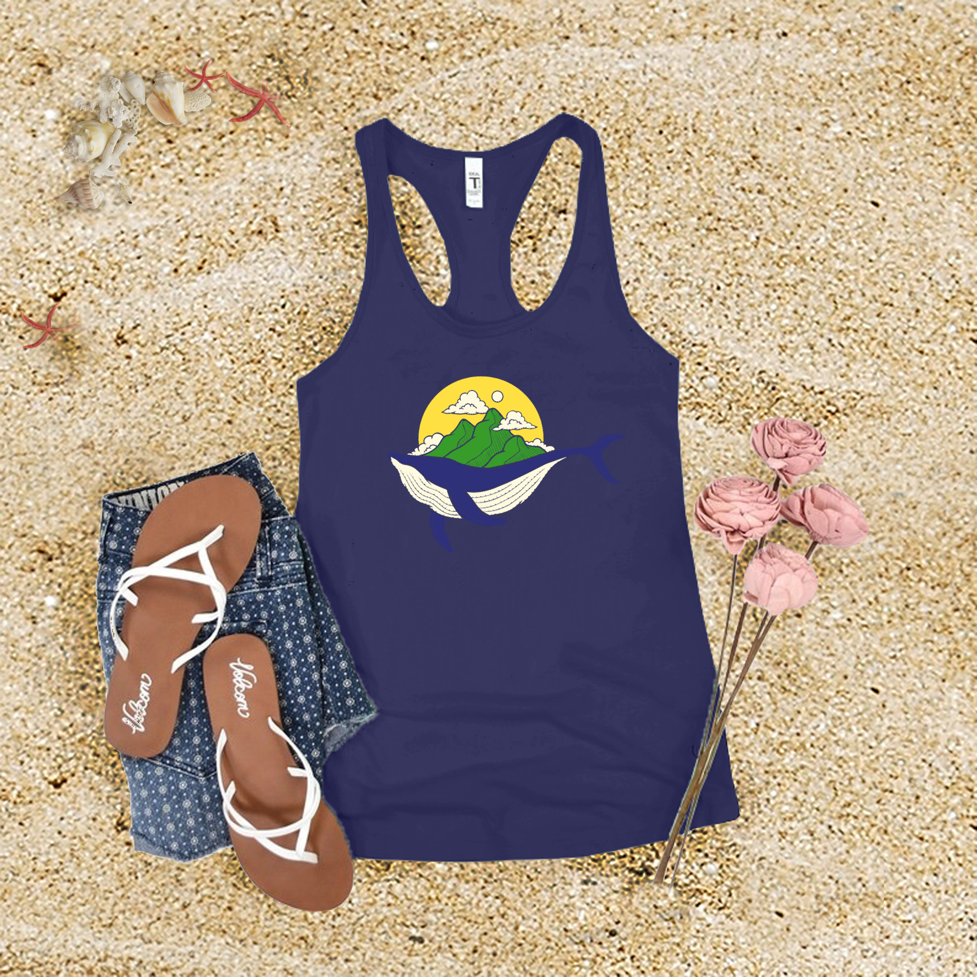 Whale Mountains Tank Top