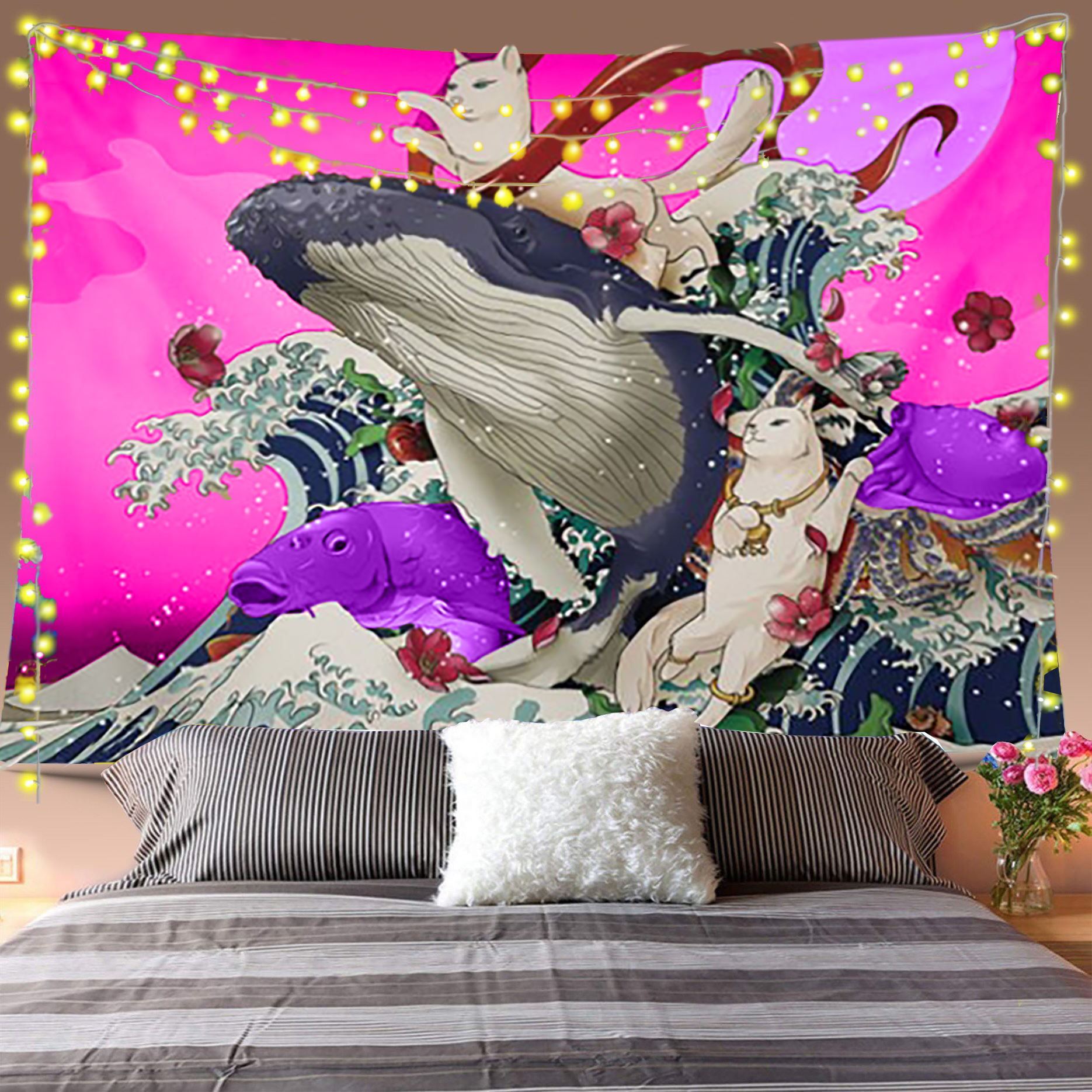 Whale Waves Tapestry