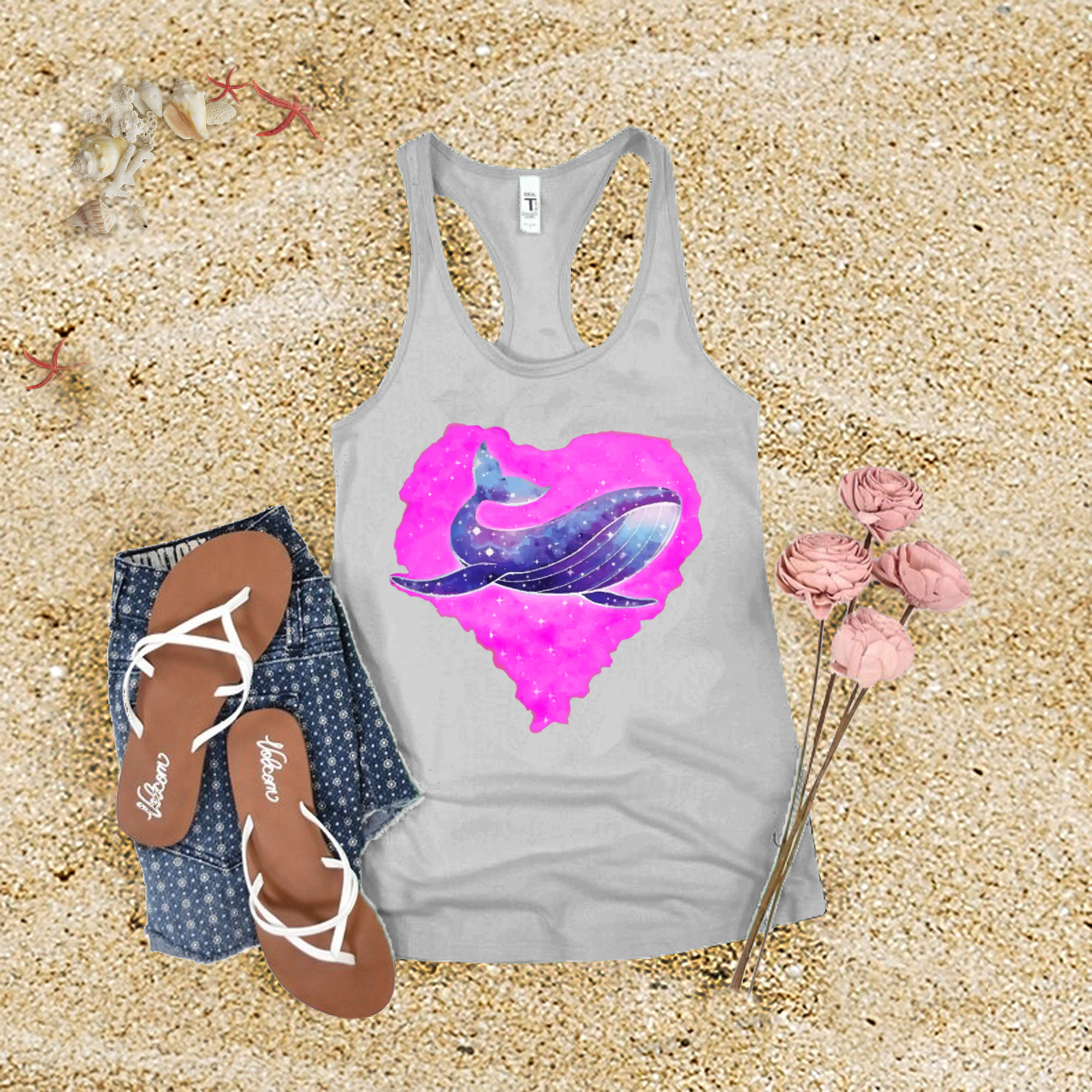 Whale Heart Tank Top