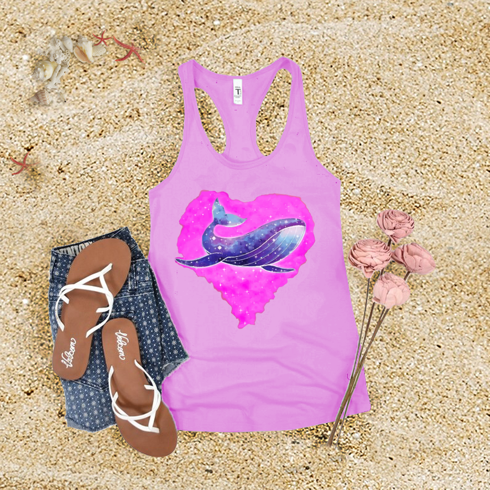 Whale Heart Tank Top