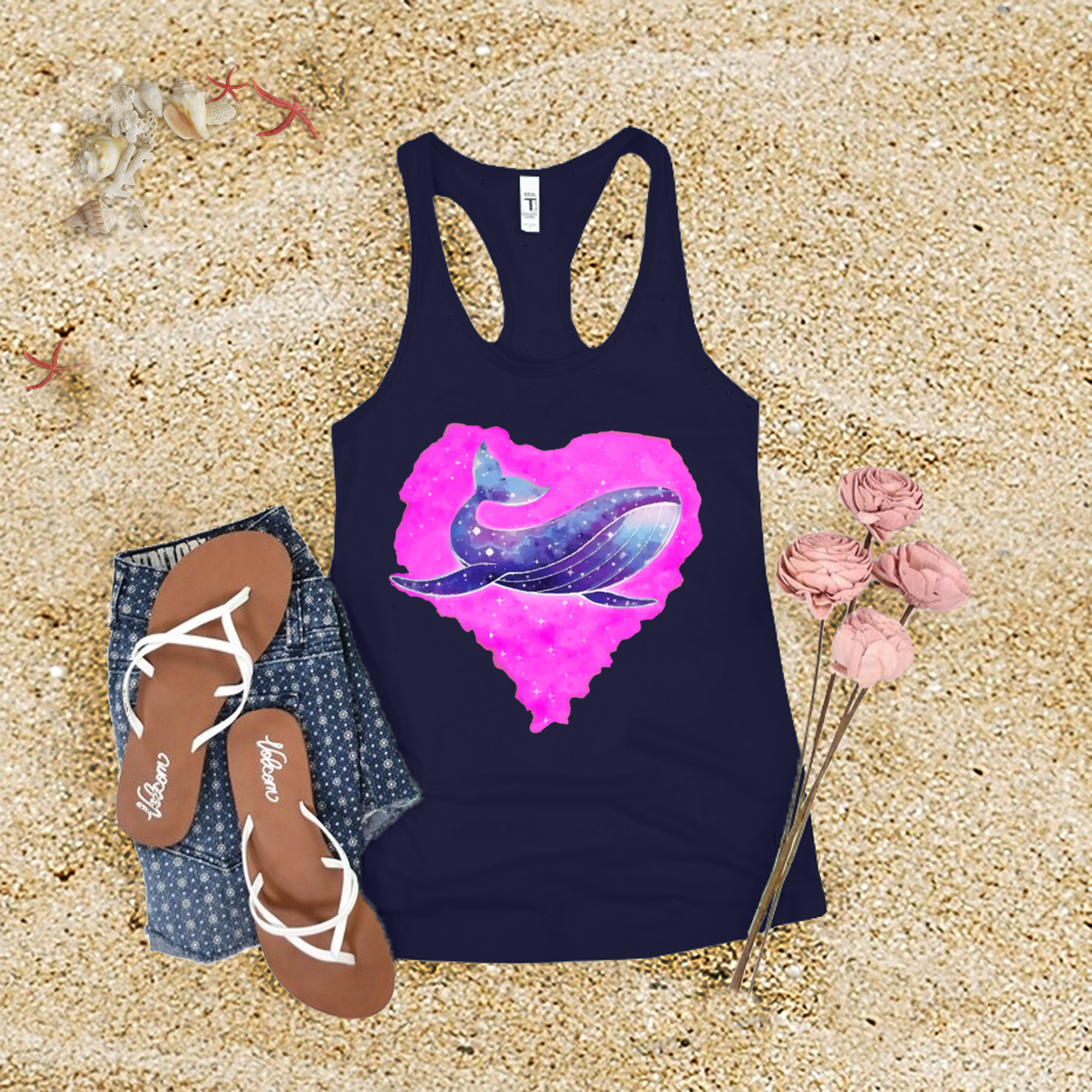 Whale Heart Tank Top