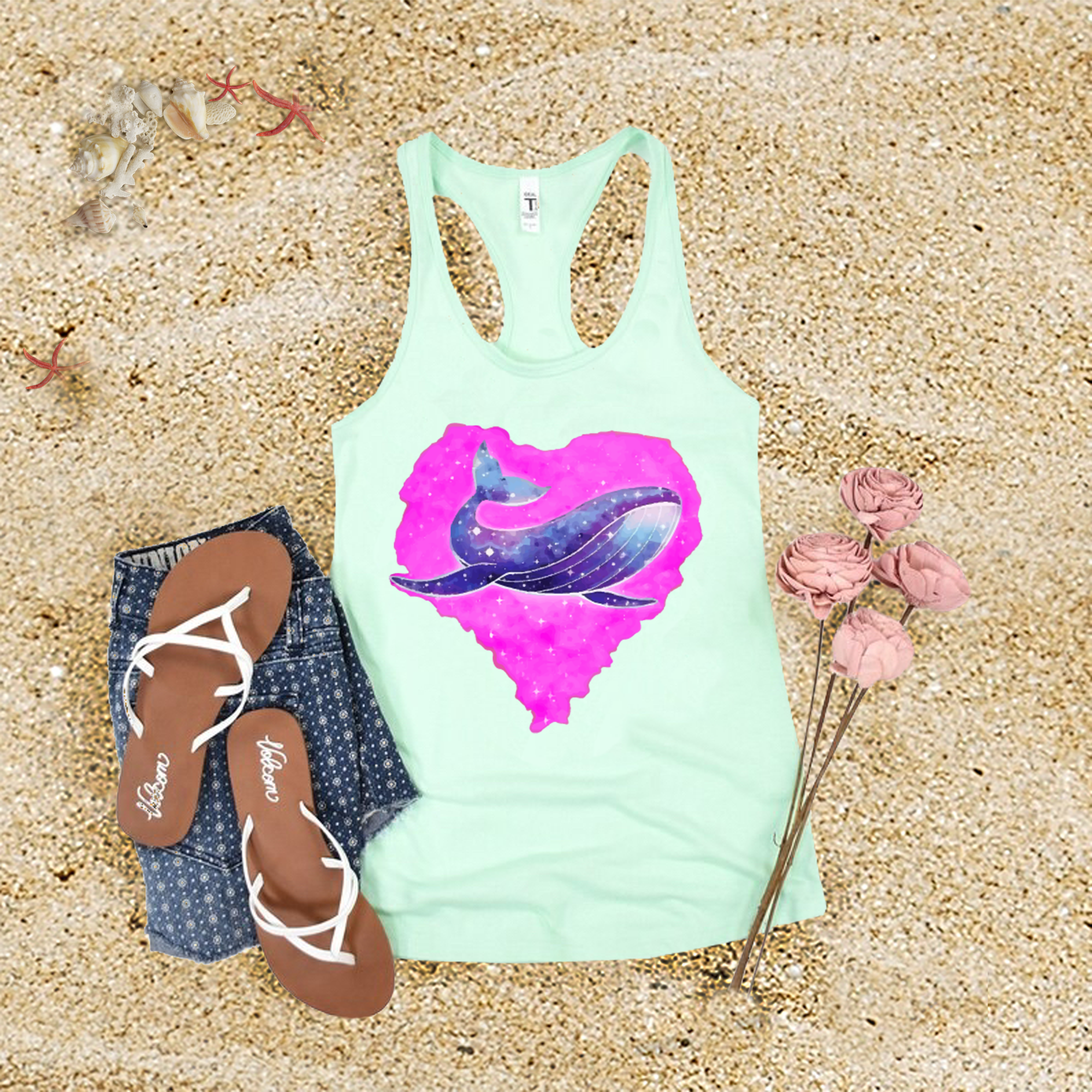 Whale Heart Tank Top