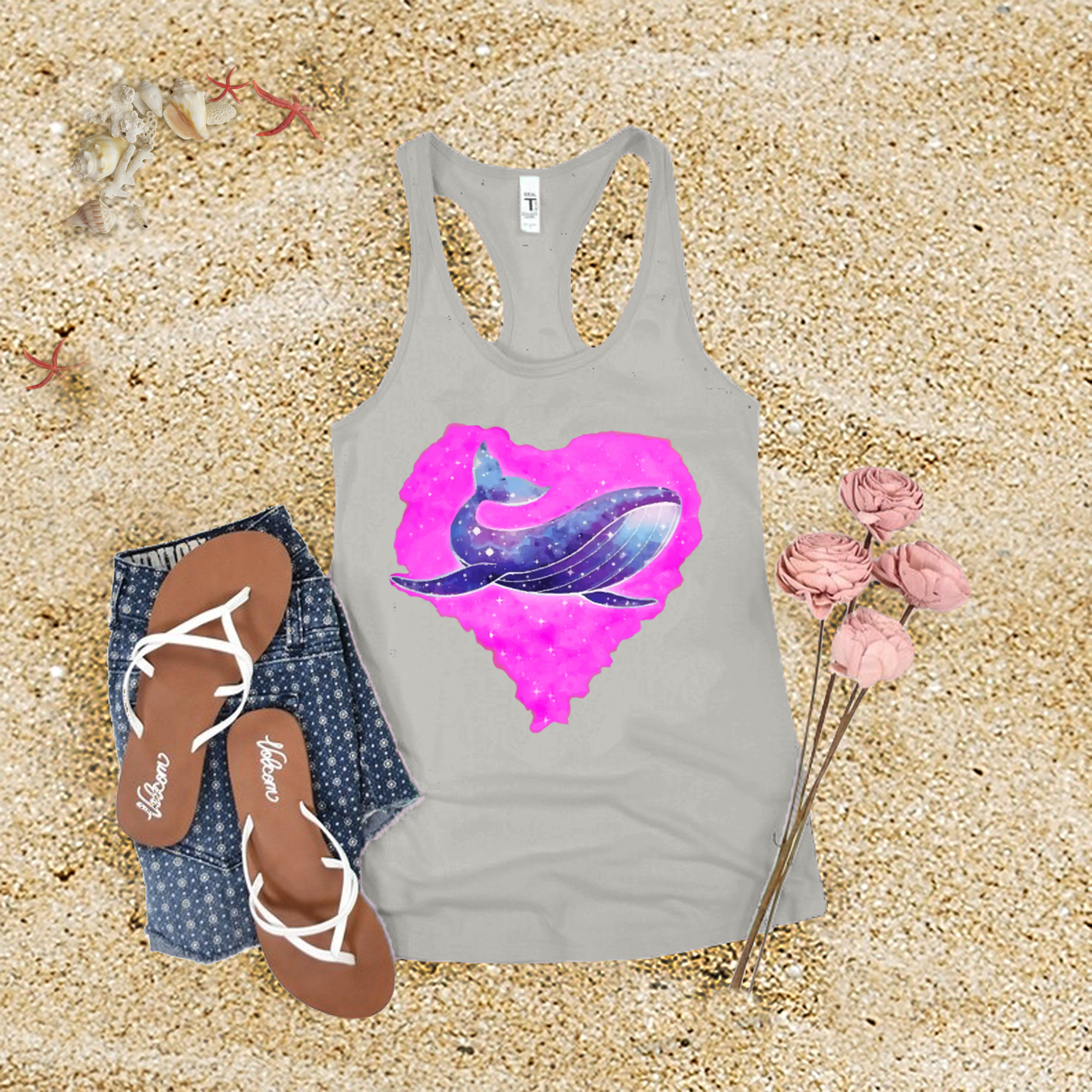 Whale Heart Tank Top