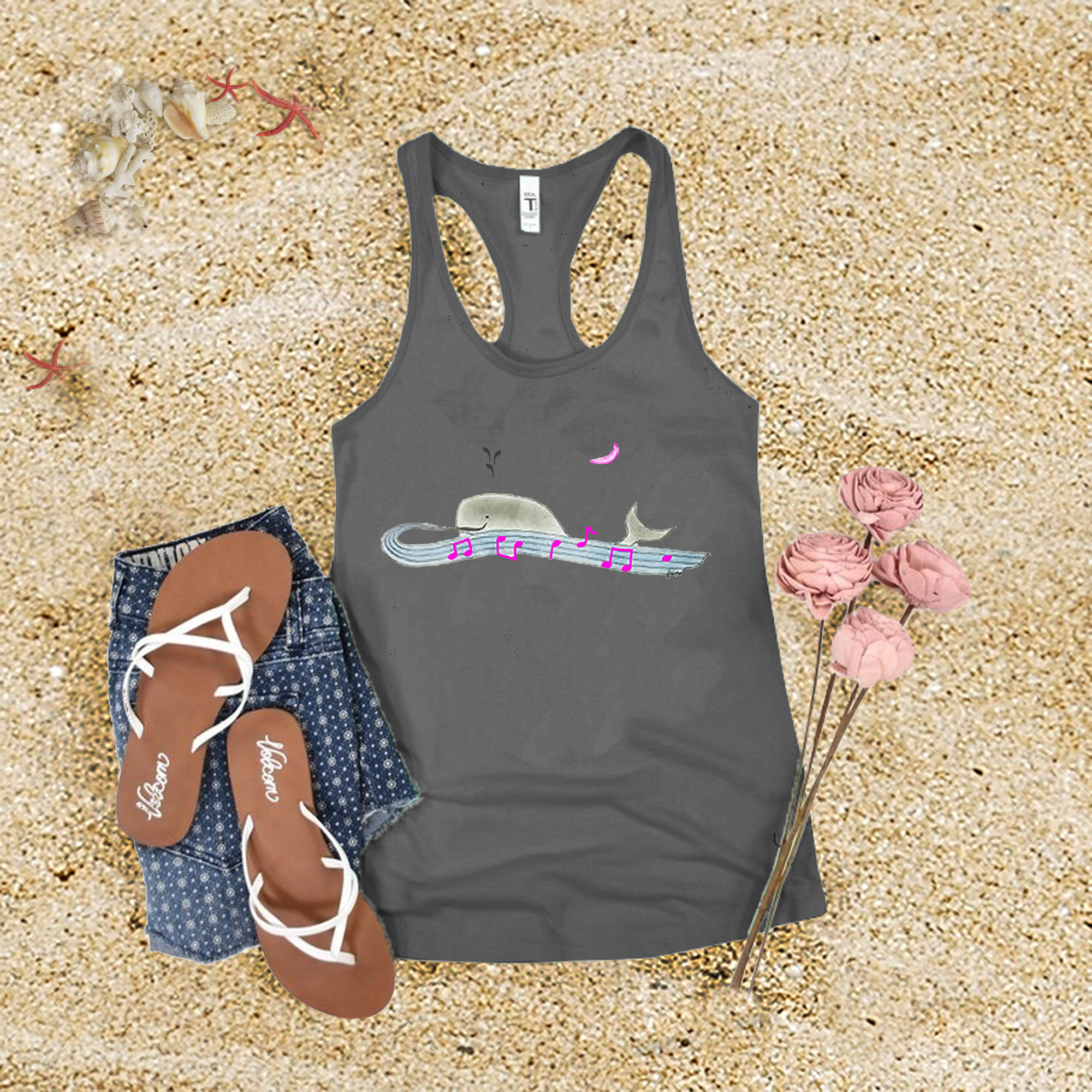 Whale Notes Tank Top