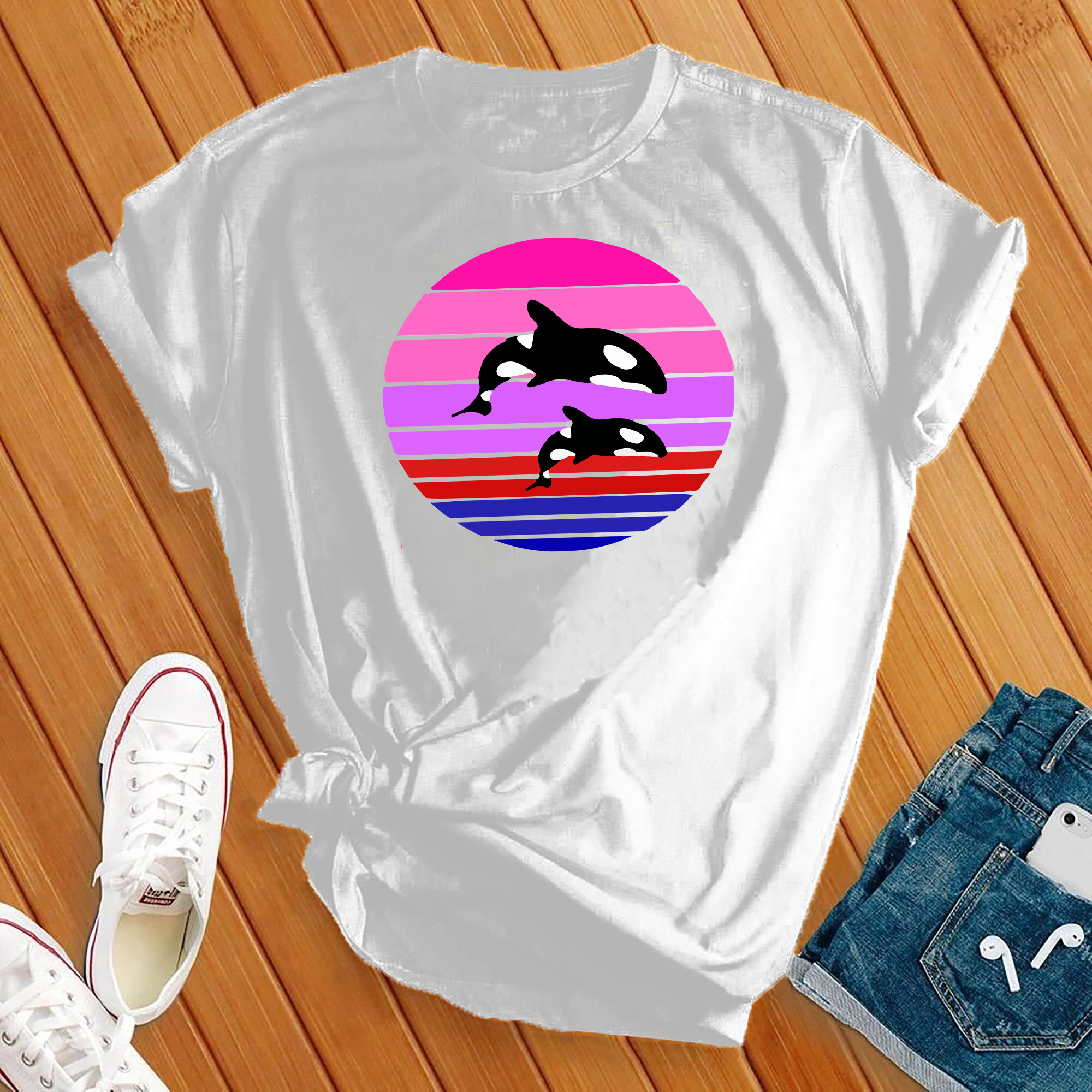 Orca Sunset Tee