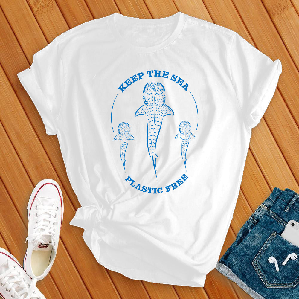 Keep Our Sea Plastic Free Baby Whale Sharks Tee