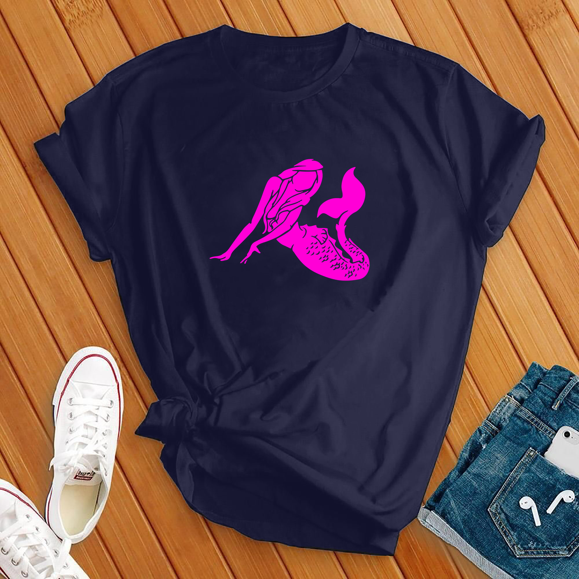 Neon Mermaid Tee