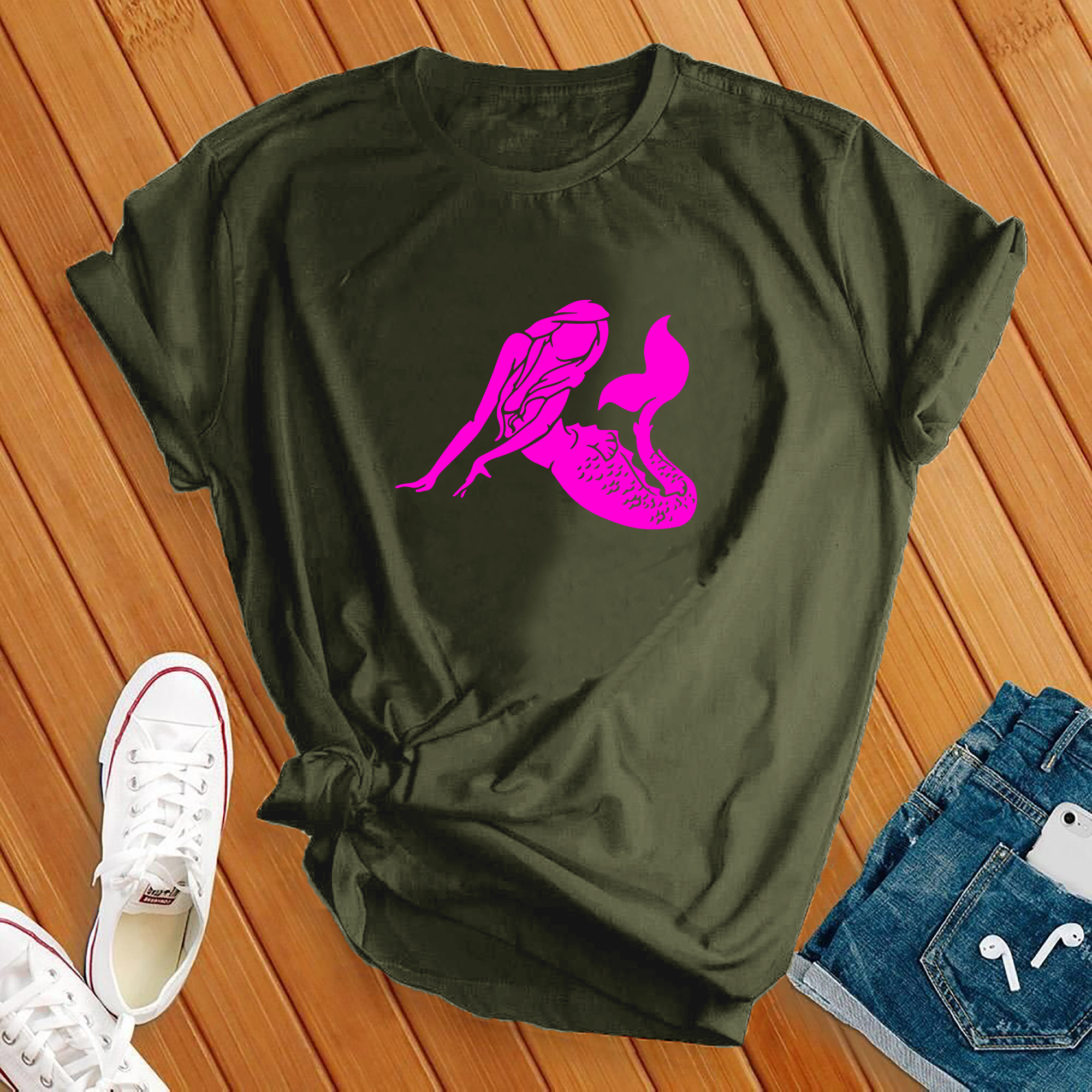 Neon Mermaid Tee