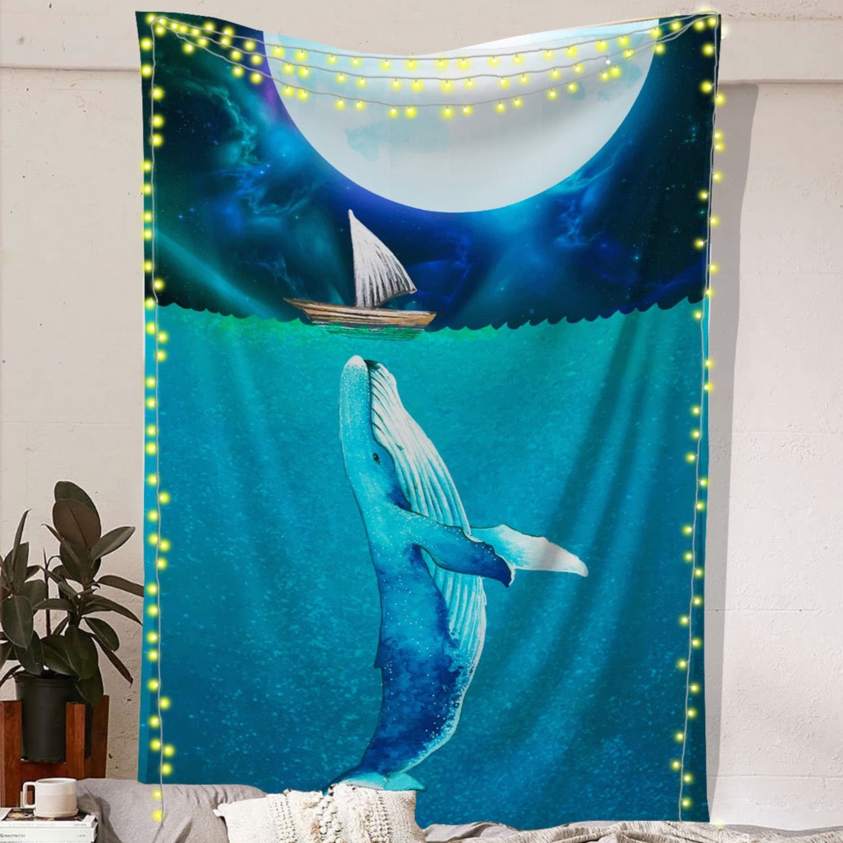 Lonely Whale Tapestry