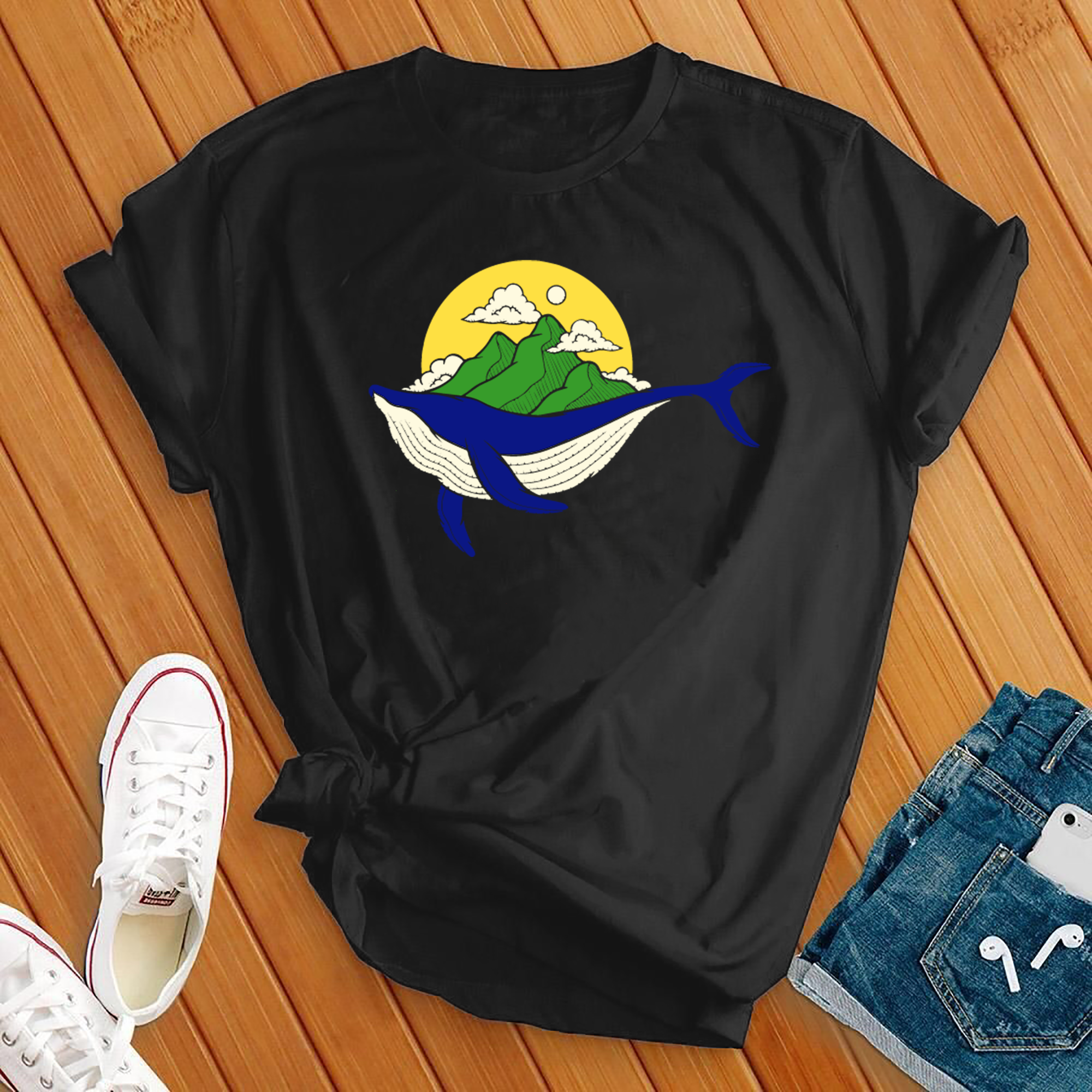 Whale Mountains Tee