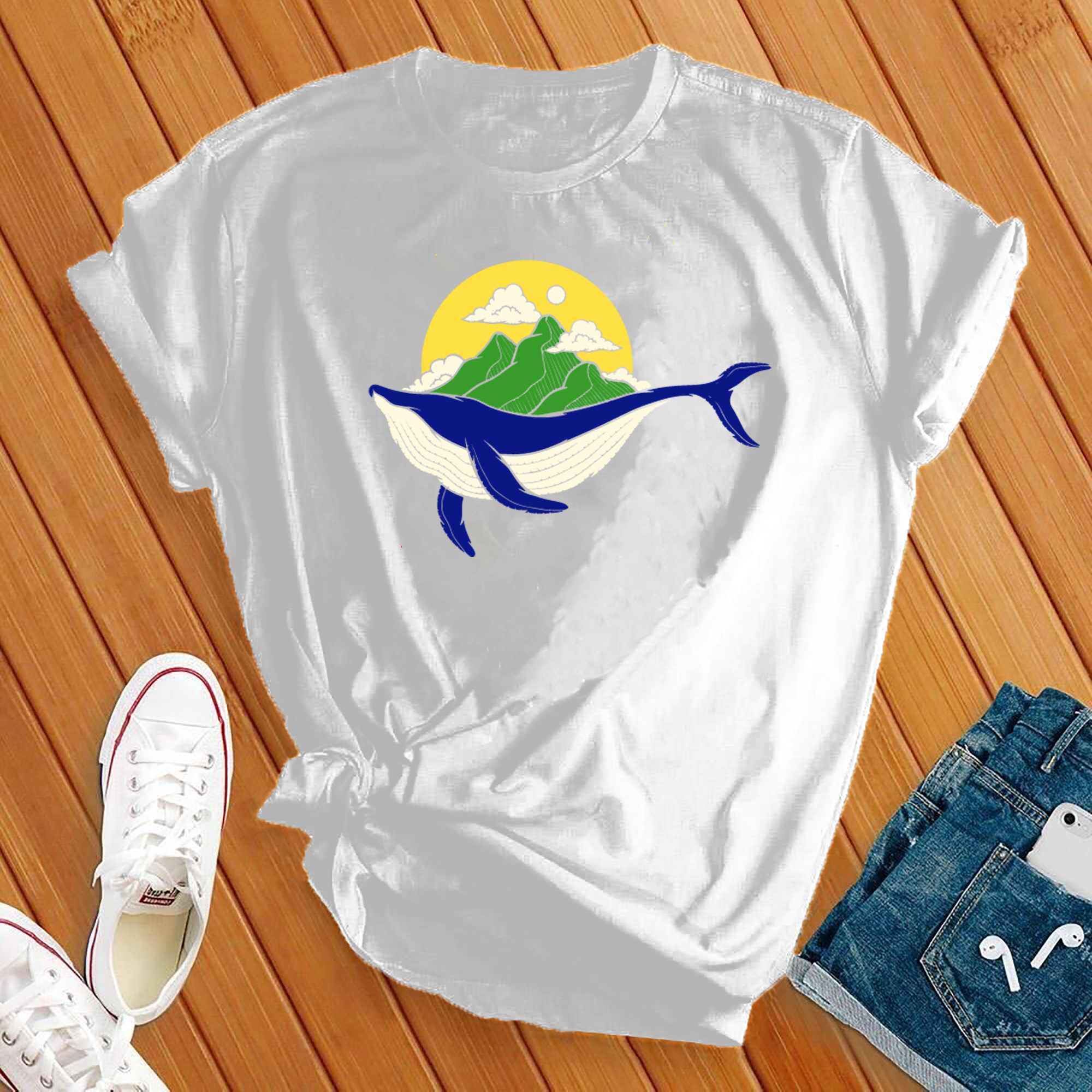 Whale Mountains Tee